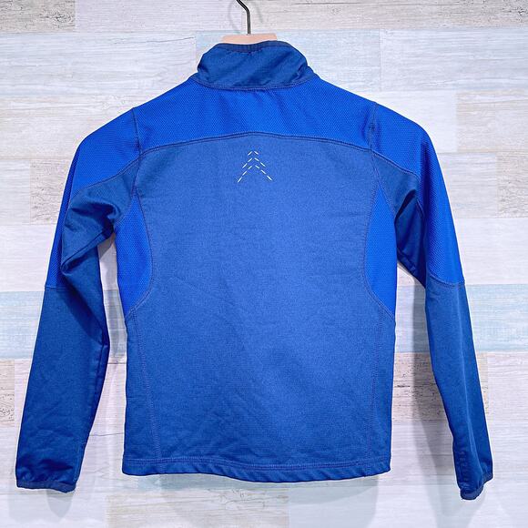 LL BEAN Lightweight 1/4 Zip Pullover Blue Performance Jersey Mock Neck Boys 6X 7 - Picture 4 of 7